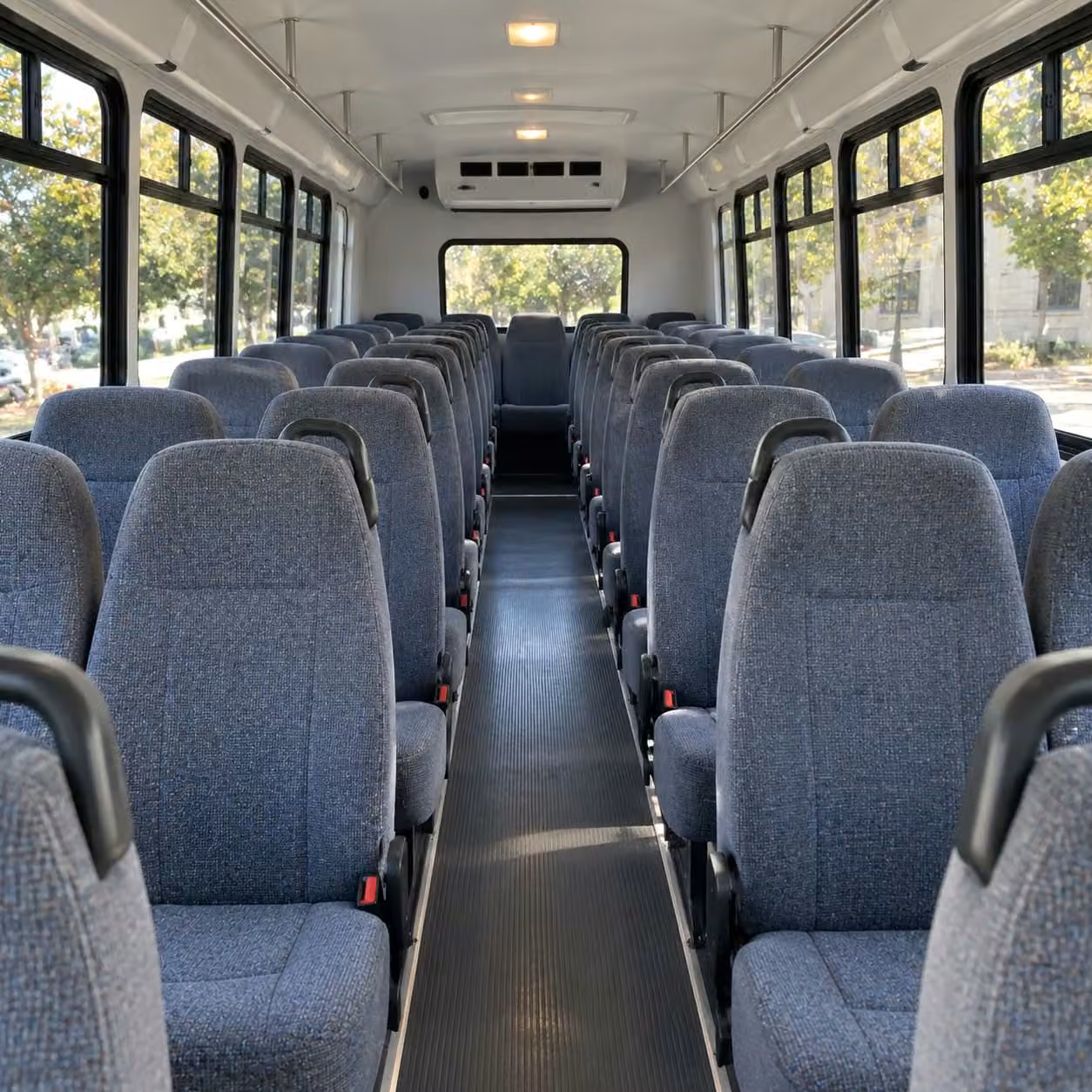 28 passenger minibus interior