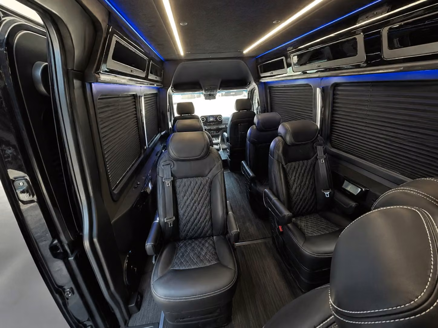 sprinter van with driver inside