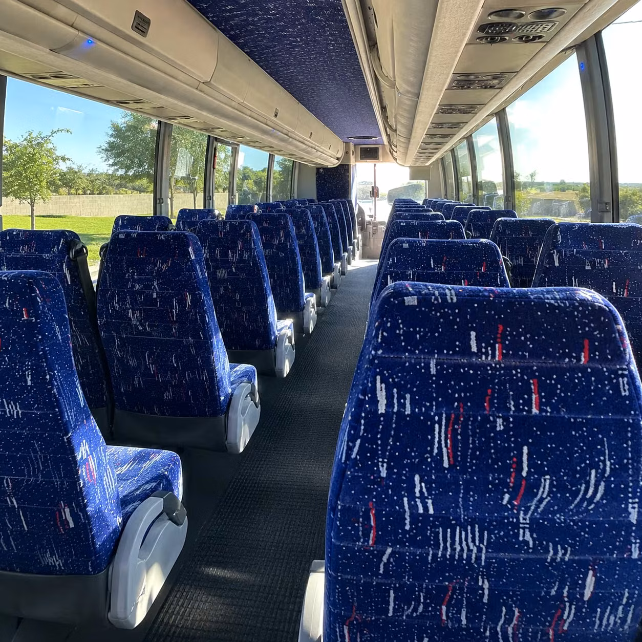 st paul charter bus rental interior